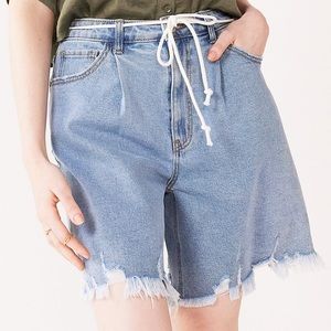 Juniors SO pleased dad jean shorts